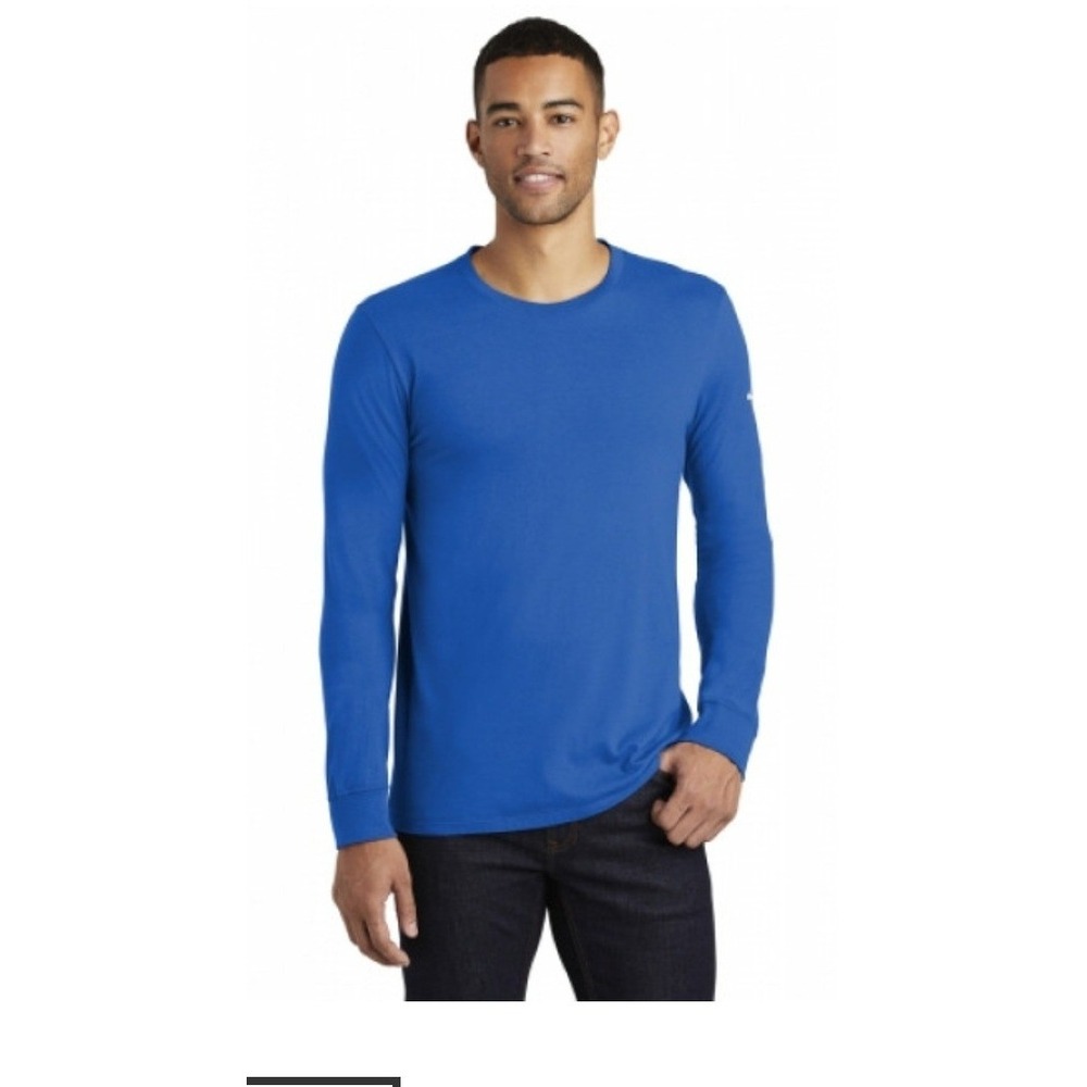 Nike Mens Core Cotton Long Sleeve Tee Royal Blue 4XL PIN17174